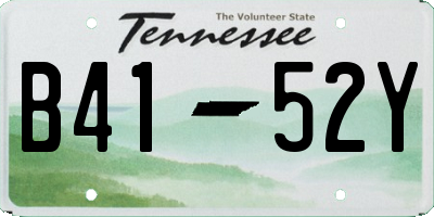 TN license plate B4152Y