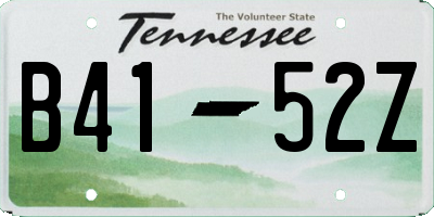 TN license plate B4152Z
