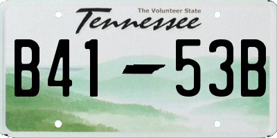 TN license plate B4153B
