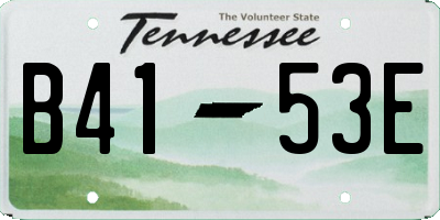 TN license plate B4153E