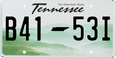 TN license plate B4153I