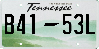 TN license plate B4153L