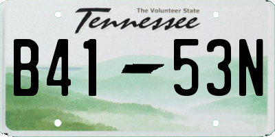 TN license plate B4153N