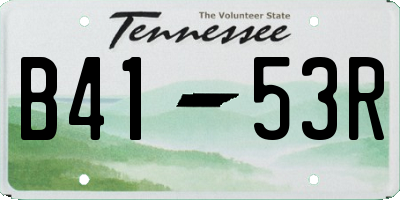 TN license plate B4153R