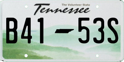 TN license plate B4153S