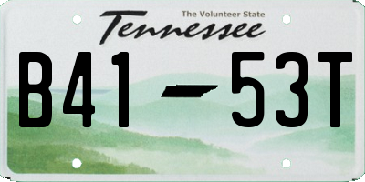 TN license plate B4153T