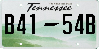 TN license plate B4154B