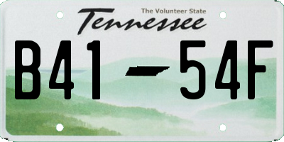 TN license plate B4154F