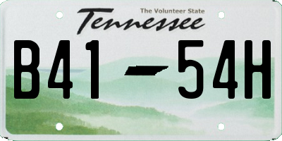 TN license plate B4154H