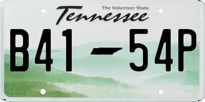 TN license plate B4154P