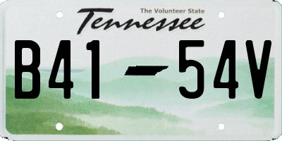 TN license plate B4154V