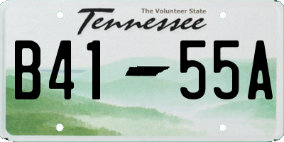 TN license plate B4155A