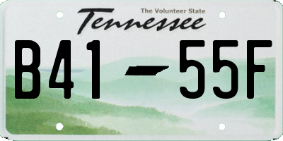 TN license plate B4155F