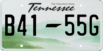 TN license plate B4155G