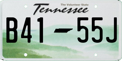 TN license plate B4155J