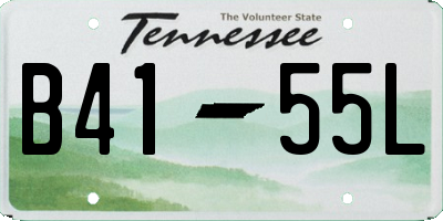 TN license plate B4155L