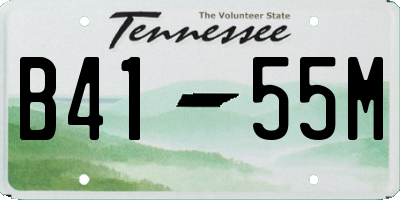 TN license plate B4155M