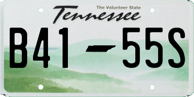 TN license plate B4155S