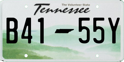 TN license plate B4155Y
