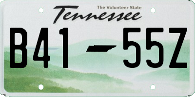 TN license plate B4155Z