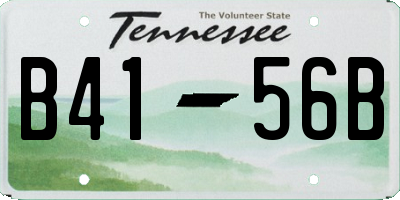 TN license plate B4156B