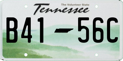 TN license plate B4156C