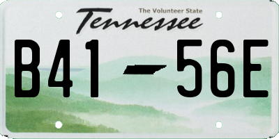 TN license plate B4156E