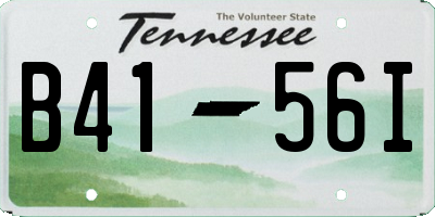 TN license plate B4156I