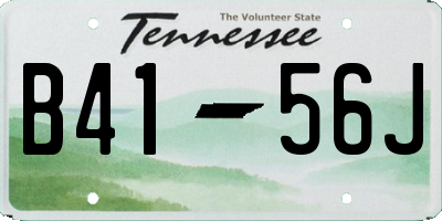 TN license plate B4156J