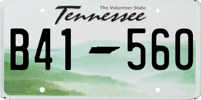TN license plate B4156O