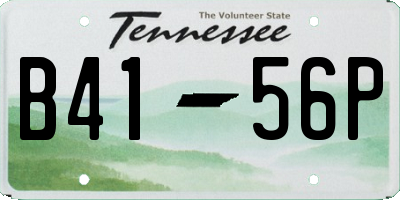TN license plate B4156P