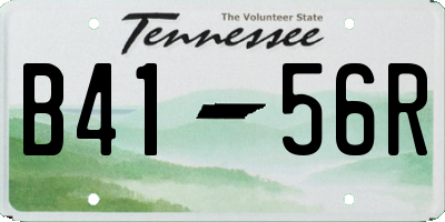 TN license plate B4156R