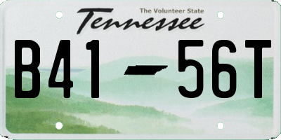 TN license plate B4156T