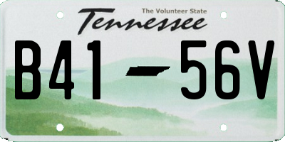 TN license plate B4156V