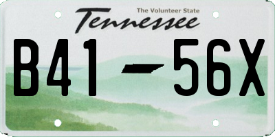 TN license plate B4156X
