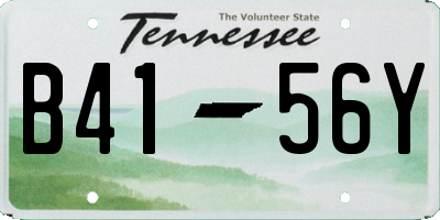 TN license plate B4156Y