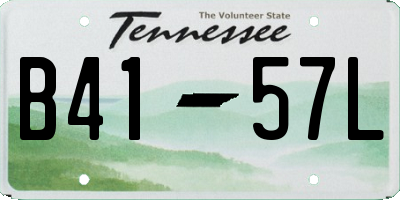 TN license plate B4157L