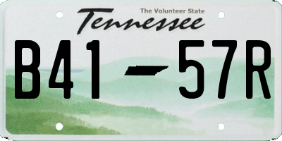 TN license plate B4157R