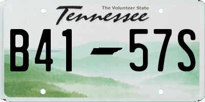 TN license plate B4157S