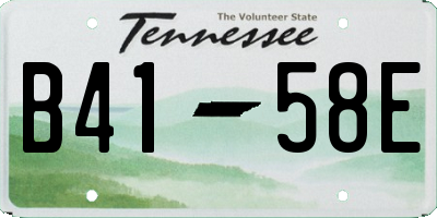 TN license plate B4158E
