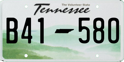 TN license plate B4158O