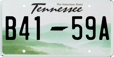 TN license plate B4159A