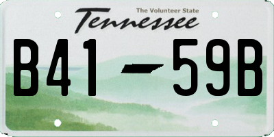 TN license plate B4159B