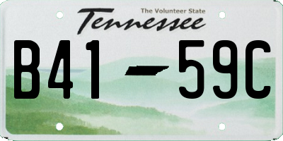TN license plate B4159C