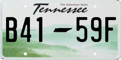 TN license plate B4159F