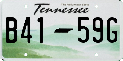 TN license plate B4159G