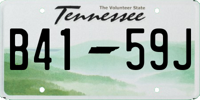 TN license plate B4159J