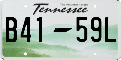 TN license plate B4159L