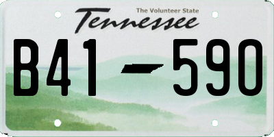 TN license plate B4159O