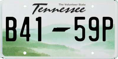 TN license plate B4159P
